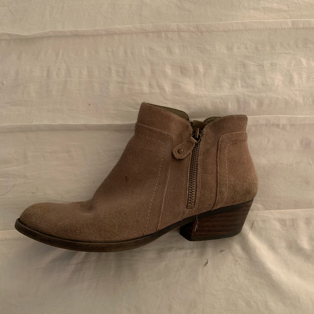 Tan ankle booties